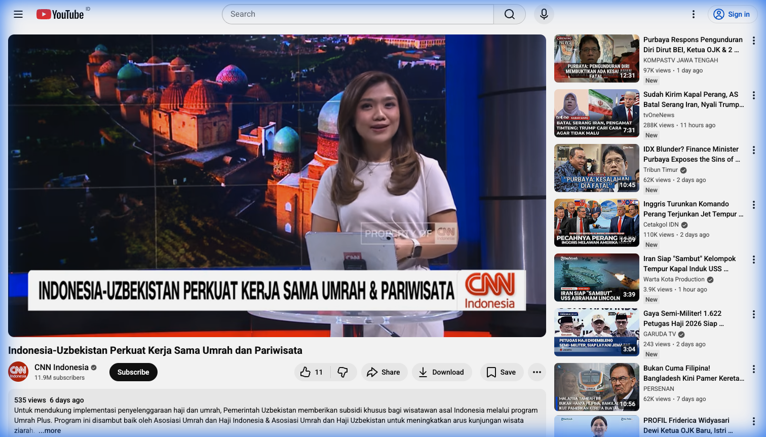 Indonesia-Uzbekistan Perkuat Kerja Sama Umrah dan Pariwisata