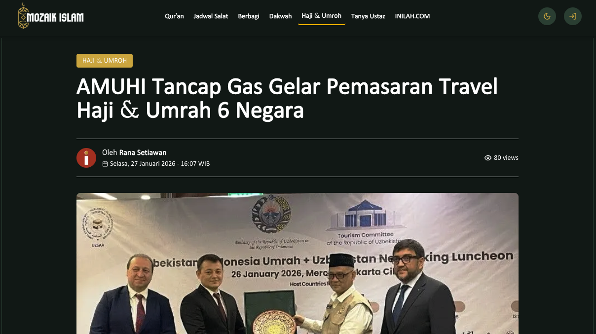 AMUHI Tancap Gas Gelar Pemasaran Travel Haji dan Umrah di 6 Negara